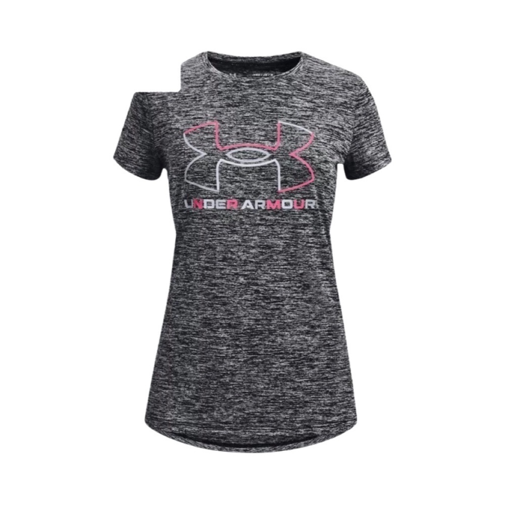 UNDER ARMOR Girls Tech Big Logo Tee